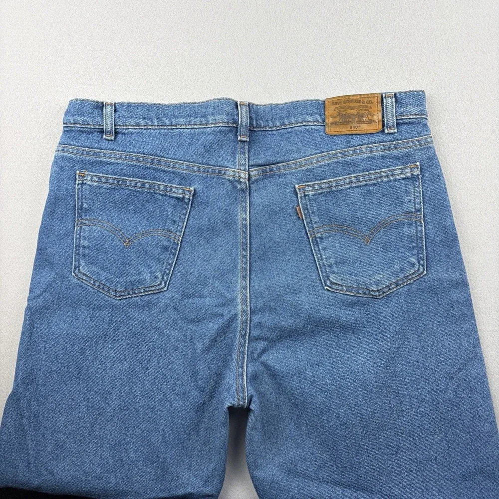 Vintage 1998 Levi's 540 Orange Tab Jeans Men's 40x30 Made in USA Relaxed Fit